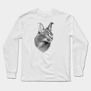 Caracal portrait Long Sleeve T-Shirt